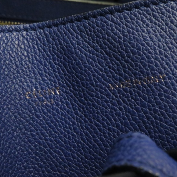 Celine Cabas Phantom Tote with Belt Cobalt Blue - Picture 5 of 8